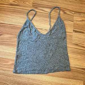 Brandy Melville Grey Cropped Tank